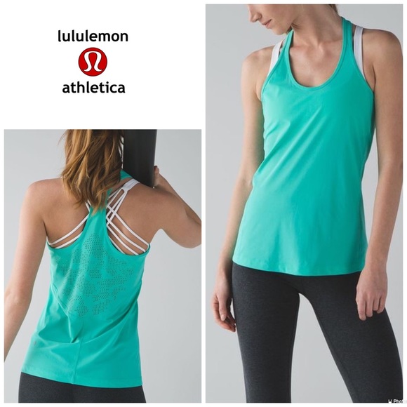 lululemon athletica Tops - Lululemon Cool Racerback ( Lace back ) - Bali Breeze